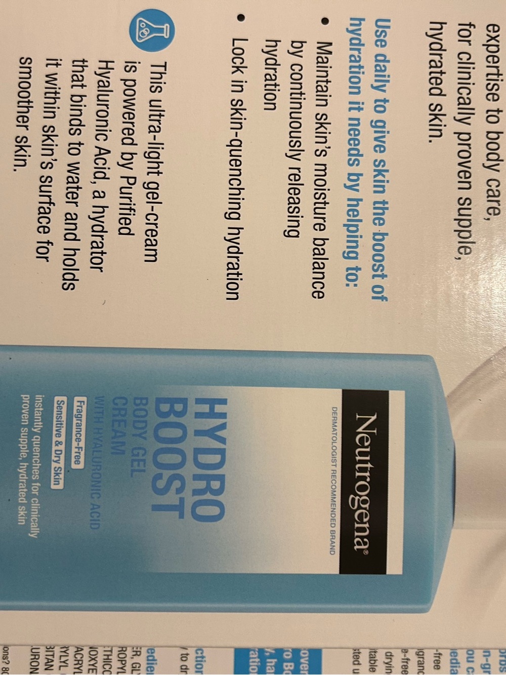 Neutrogena Hydro Boost Body Gel Cream - duo pack value size new - Picture 6 of 6